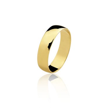 Par Aliança ouro 18K 5mm
