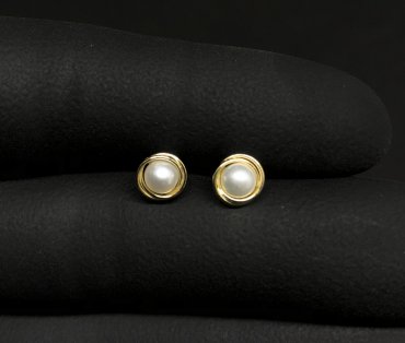 Brinco Ouro 18K Infantil Bolinha 2mm