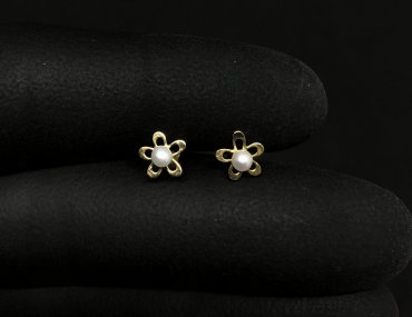 Brinco Ouro 18K Infantil Bolinha 2mm 18