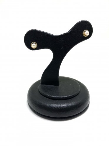 Brinco Ouro 18K Infantil Zircônia Dupla