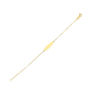 pulseira-infantil-melindrosa-ouro-18k Pulseira Melindrosa Oval Ouro 18K