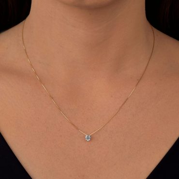 Pingente Ouro 18K Ponto de Luz