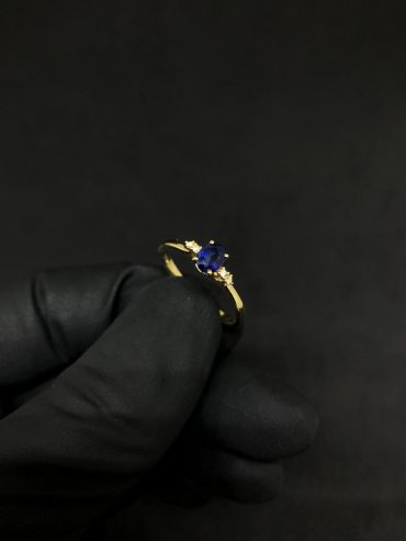 anel-ouro-18k-pedra-natural Anel Ouro 18K Safira Brilhantes