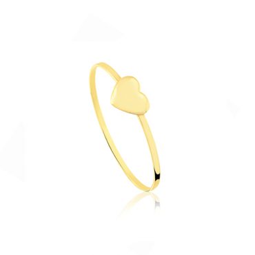 Anel Infantil Ouro 18K Coração