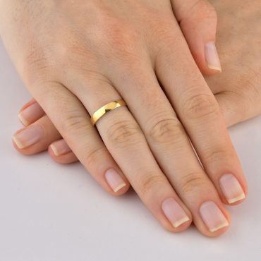 Par Aliança Ouro 3mm | Slim 1