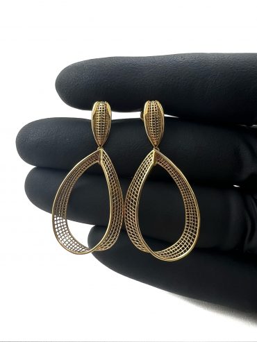 Brinco Ouro 18K Filigrana 4
