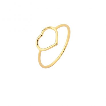 anel-ouro-18k Anel Ouro 18K Coração Vazado 1