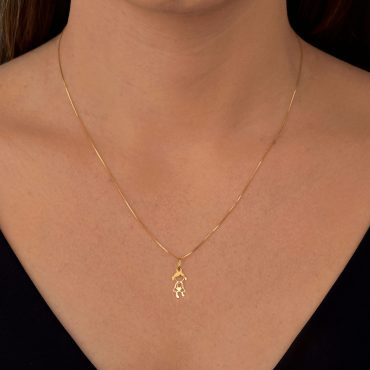 Pingente Ouro 18K Menina