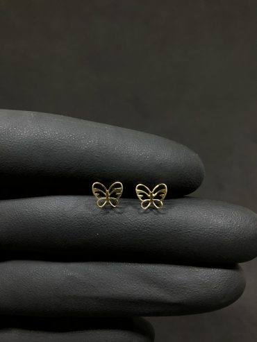 Brinco Ouro 18K Borboleta