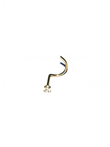 Piercing Nariz Ouro 18K Zircônia 1