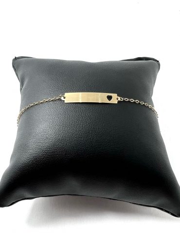 pulseira-infantil-melindrosa-ouro-10k Pulseira Melindrosa Ouro 12K Coração