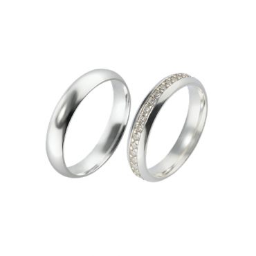 Par Aliança Prata 4mm
