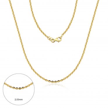 Corrente Ouro 18K Bailarina 45cm