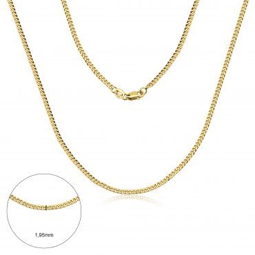 Corrente Ouro 18K Groumet 45cm 1