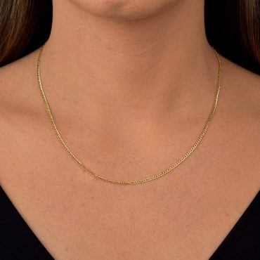 Corrente Ouro 18K Groumet 45cm