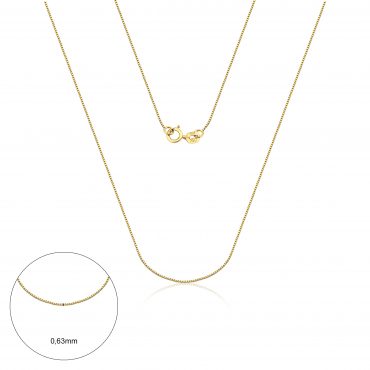 Corrente Ouro 18K Singapura 40cm