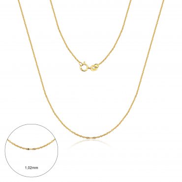 Corrente Ouro 18K Singapura 40cm