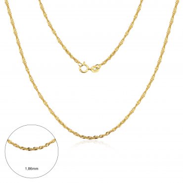Corrente Ouro 18K Singapura 45cm