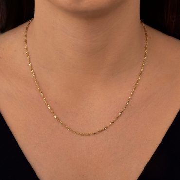 Corrente Ouro 18K Singapura 45cm 1
