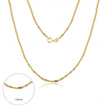 Corrente Ouro 18K Singapura 50cm