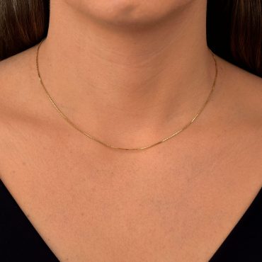 Corrente Ouro 18K Veneziana 40cm