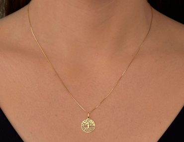 Pingente Ouro 18K Arvore Vida