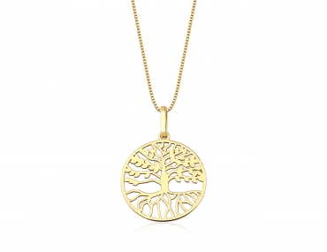 Pingente Ouro 18K Arvore Vida