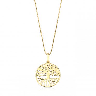 Pingente Ouro 18K Arvore Vida