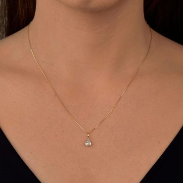 Pingente Ouro 18K Gota