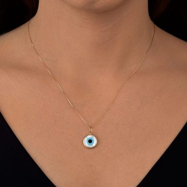 Pingente Ouro 18K Olho Grego