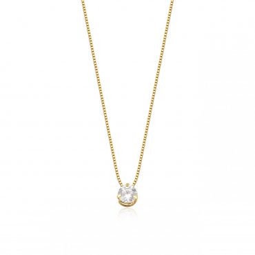 Pingente Ouro 18K Ponto de Luz