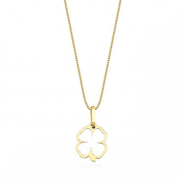 Pingente Ouro 18K Trevo