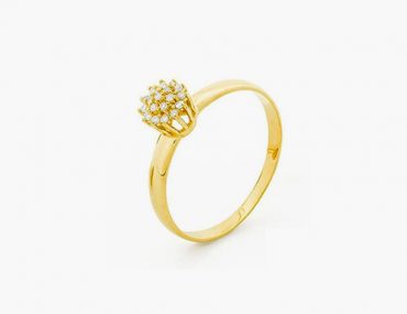 Anel Ouro 18K | Brilhantes