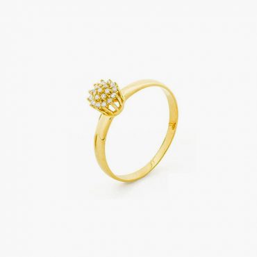 Anel Ouro 18K | Brilhantes