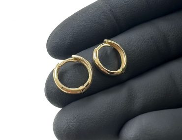 Brinco Ouro 18k Argola Lisa Click (G) 1