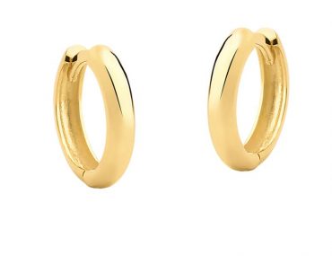 Brinco Ouro 18k Argola Lisa Click (G)