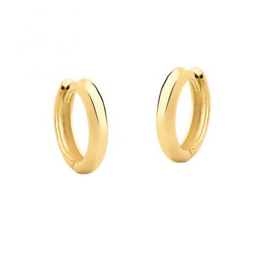 Brinco Ouro 18k Argola Lisa Click (M)
