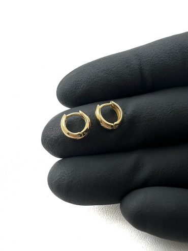 Brinco Ouro 18k Argola Lisa Click (P) 1