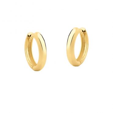 Brinco Ouro 18k Argola Lisa Click (P)
