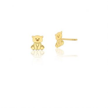 Brinco Ouro 18K | Urso