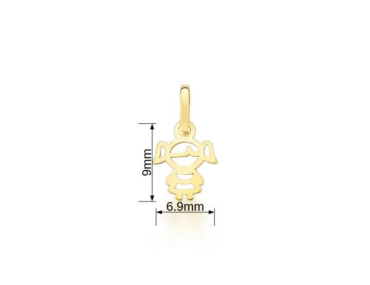 Pingente Ouro 10k Menina